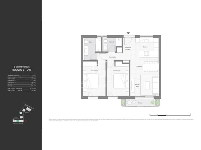 Apartamento de 2 habitaciones en Ibiza / Eivissa ciudad en venta con piscina garaje - 710.000 € (Ref: 10093693)