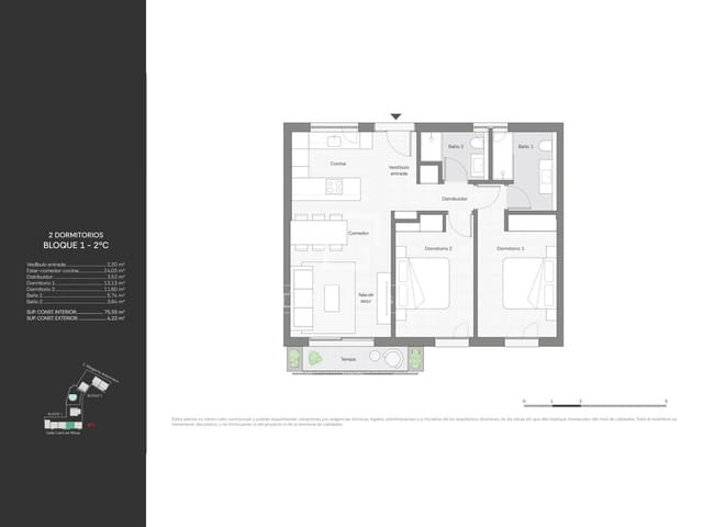 Apartamento de 2 habitaciones en Ibiza / Eivissa ciudad en venta con piscina garaje - 710.000 € (Ref: 10093694)