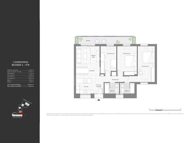 Apartamento de 3 habitaciones en Ibiza / Eivissa ciudad en venta con piscina garaje - 945.000 € (Ref: 10093696)