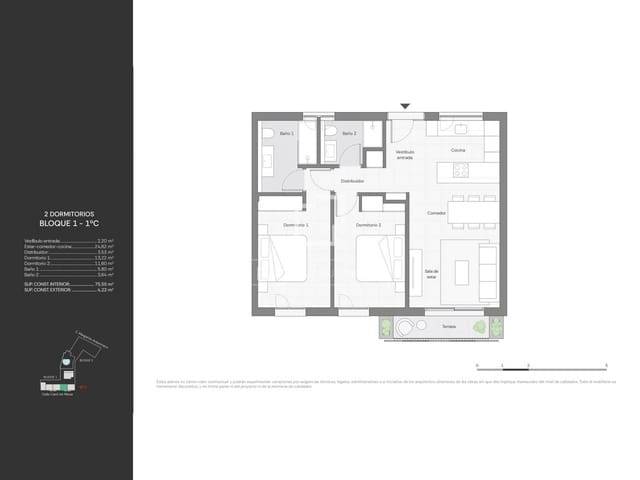 Apartamento de 2 habitaciones en Ibiza / Eivissa ciudad en venta con piscina garaje - 665.000 € (Ref: 10093698)