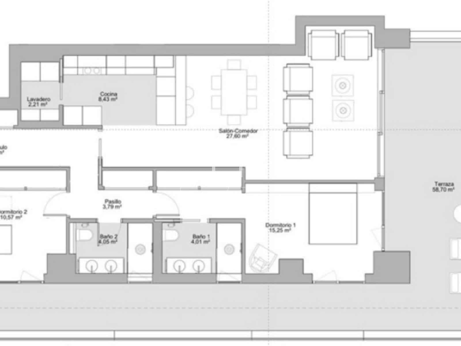 2 makuuhuone Huoneisto vuokrattavana paikassa Malaga kaupunki mukana uima-altaan 
autotalli - 5 500 € (Ref: 10093924)
