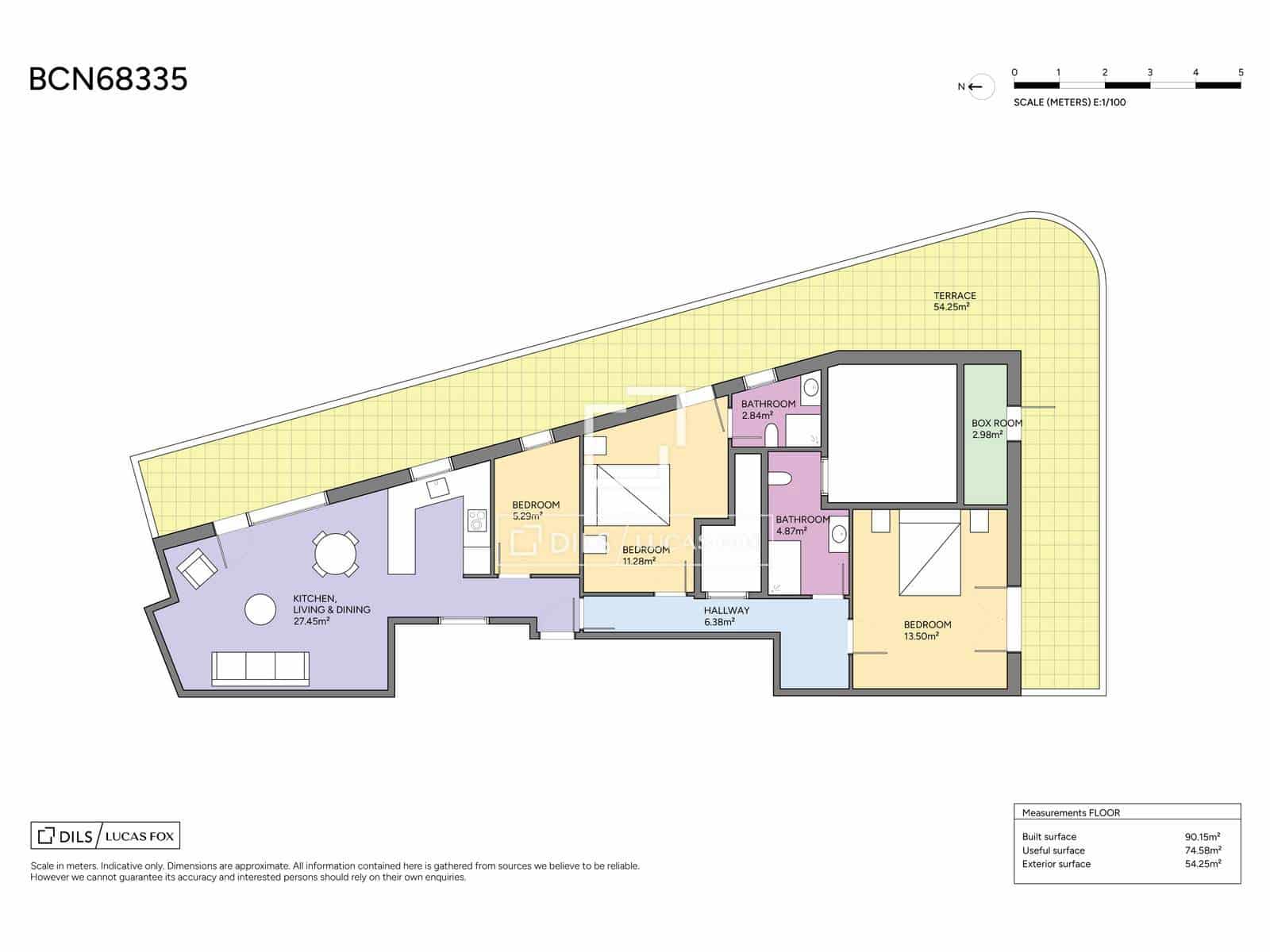 3 soveværelse Penthouse til salg i Barcelona by med garage - € 715.000 (Ref: 10094973)