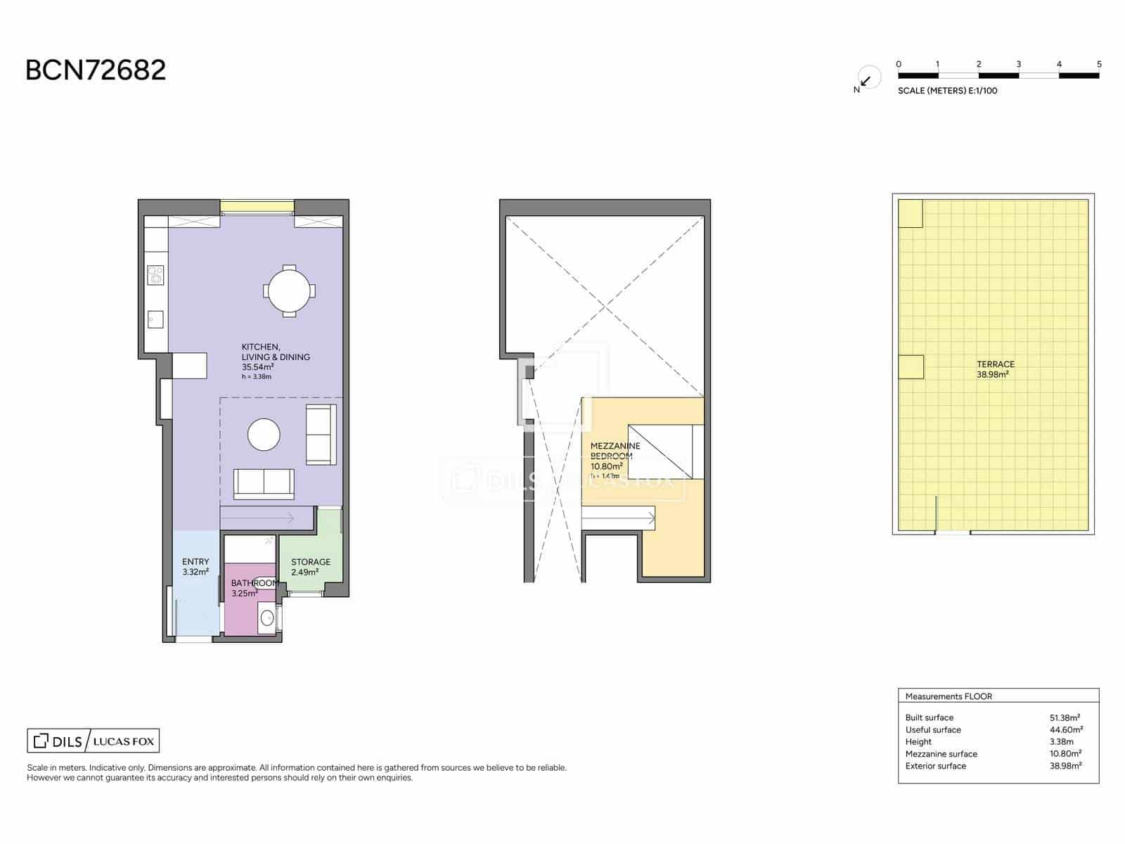 1 slaapkamer Appartement te koop in Barcelona stad - € 470.000 (Ref: 10095641)