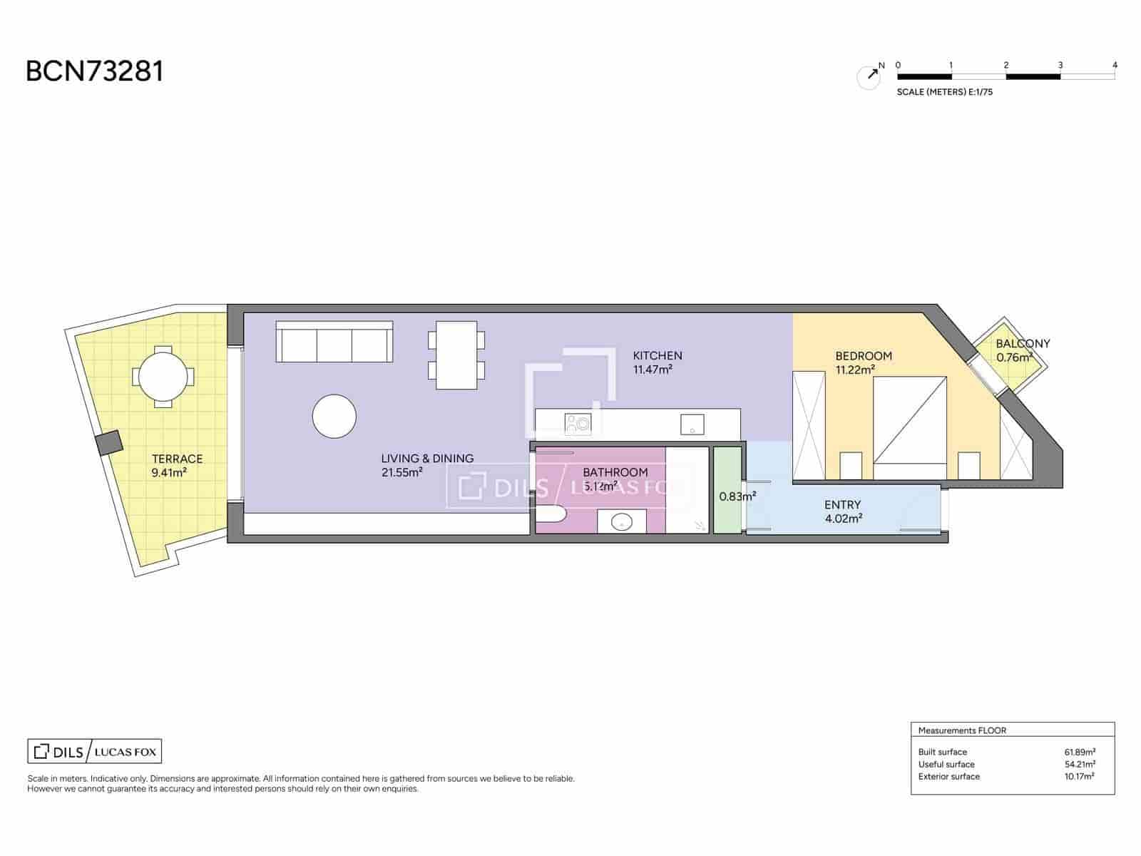 Apartamento de 1 habitación en Barcelona ciudad en venta - 395.000 € (Ref: 10118409)