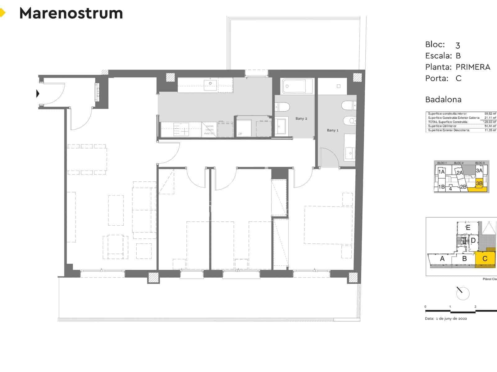 3 sypialnia Apartament na sprzedaż w Badalona z basenem garażem - 625 000 € (Ref: 10134992)