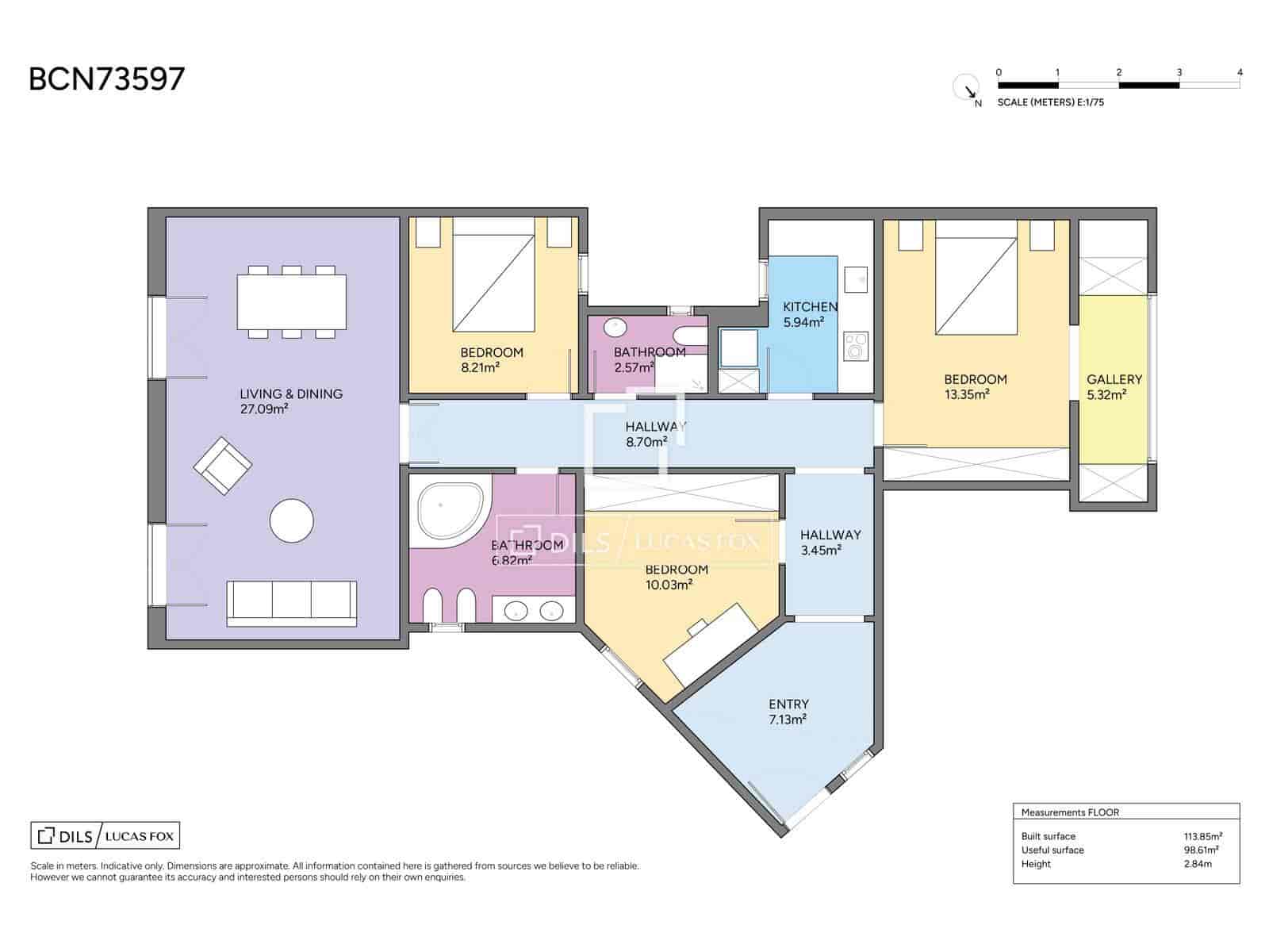 3 chambre Appartement à vendre à Barcelone ville - 765 000 € (Ref: 10139951)