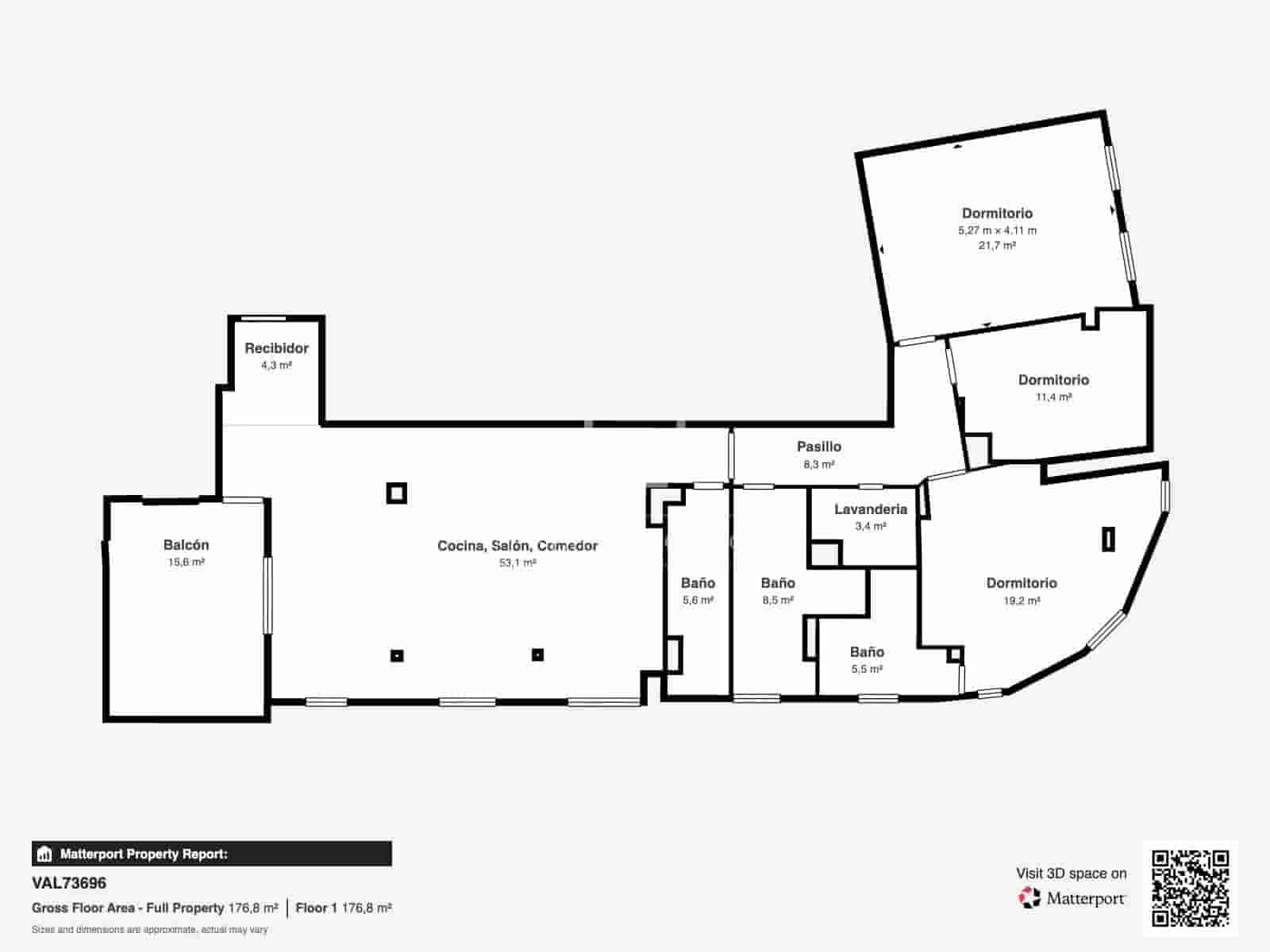 3 quarto Apartamento para arrendar em Valencia cidade - 3 300 € (Ref: 10139956)