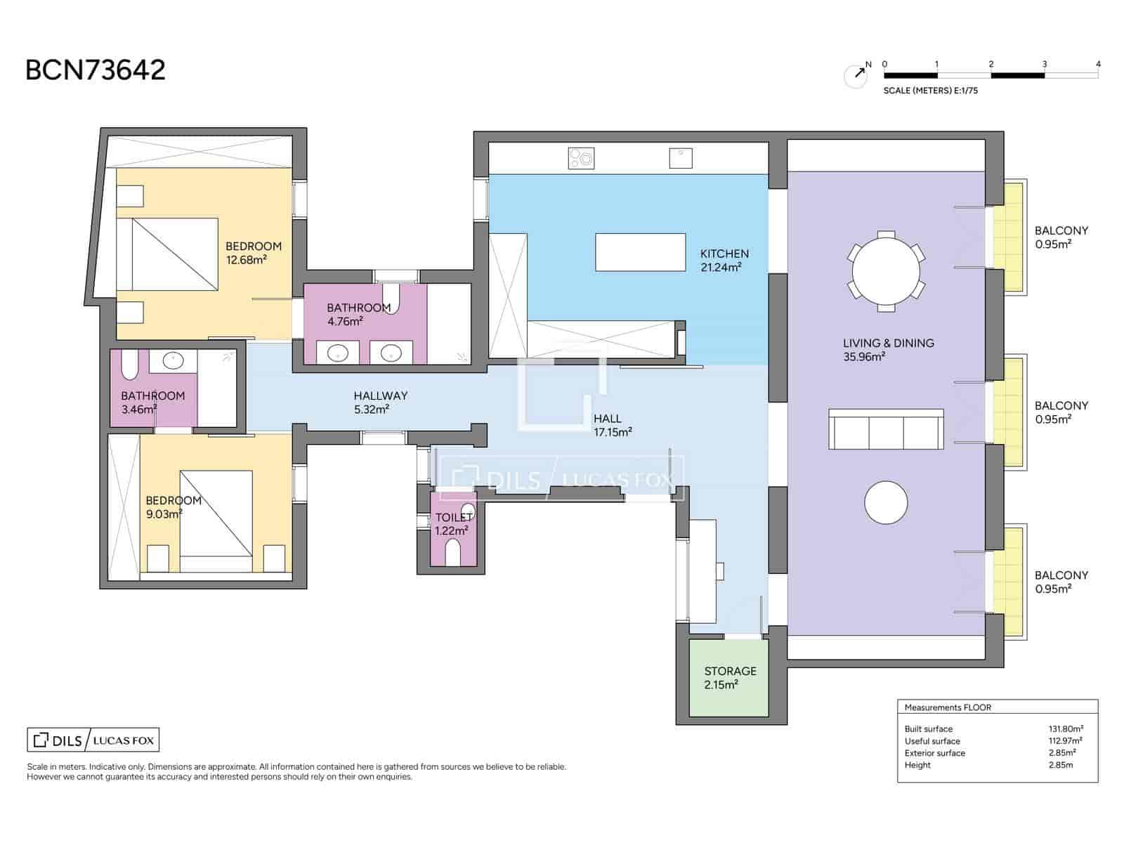 2 camera da letto Appartamento in vendita in Barcelona citta - 950.000 € (Rif: 10141400)
