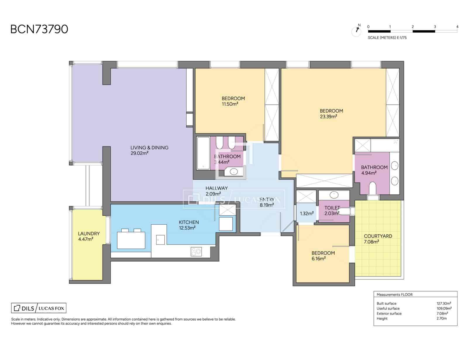 3 soverom Leilighet til salgs i Barcelona by med svømmebasseng garasje - € 870 000 (Ref: 10147921)
