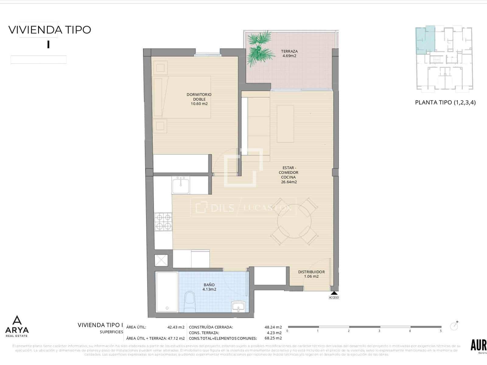 1 sovrum Lägenhet till salu i Benimamet med garage - 230 900 € (Ref: 10154208)