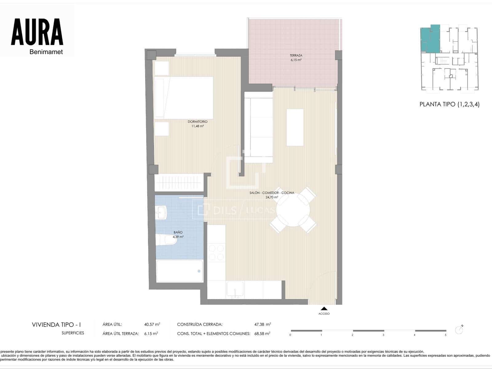 1 sovrum Lägenhet till salu i Benimamet med garage - 226 900 € (Ref: 10154209)