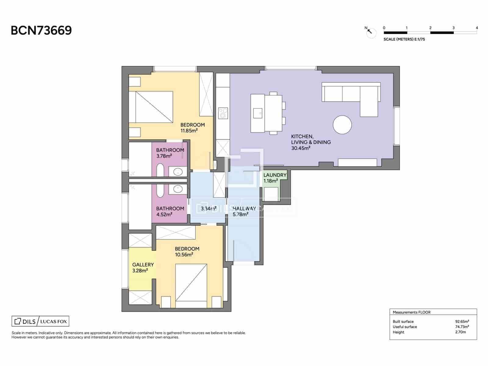 2 soverom Leilighet til salgs i Barcelona by - € 795 000 (Ref: 10155512)