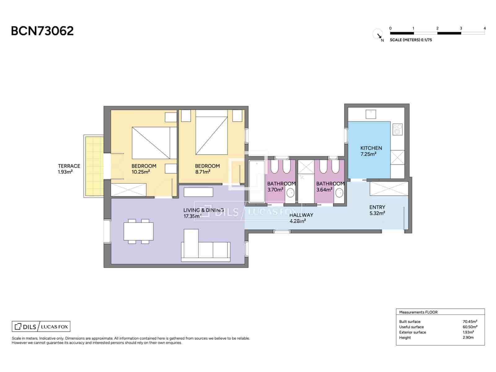 2 chambre Appartement à vendre à Barcelone ville - 550 000 € (Ref: 10155851)