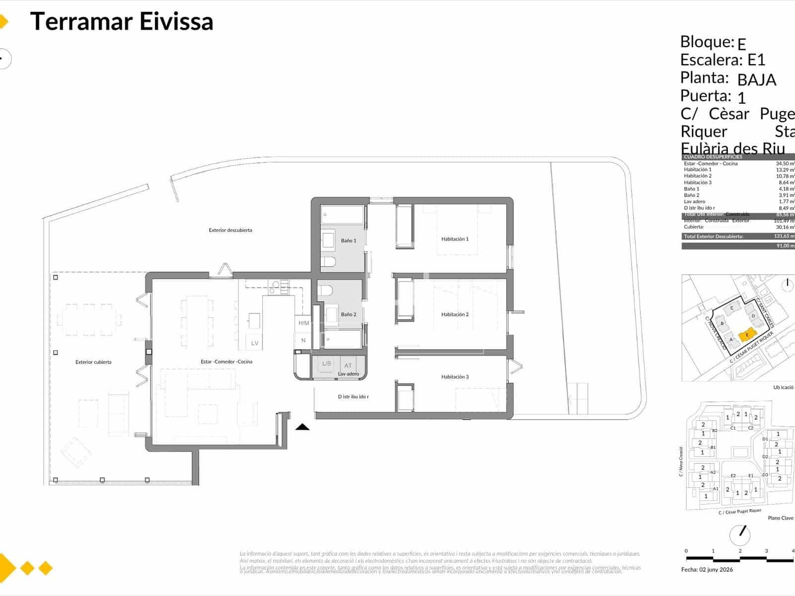 3 bedroom Apartment for sale in Santa Eulalia / Santa Eularia with pool garage - € 799,000 (Ref: 10156921)