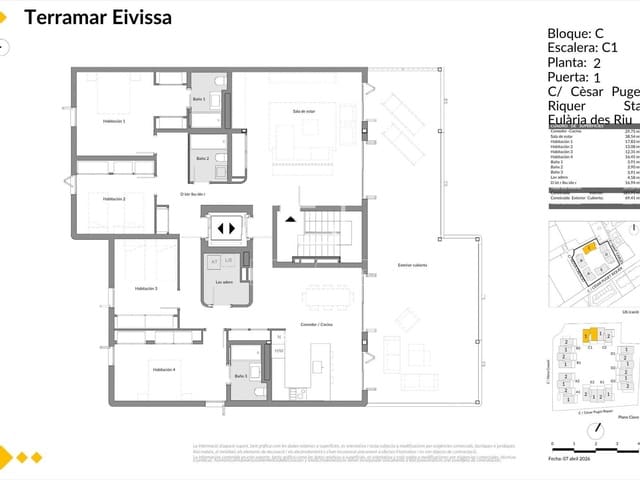 4 soverom Leilighet til salgs i Santa Eulalia / Santa Eularia med svømmebasseng garasje - € 1 497 000 (Ref: 10156922)