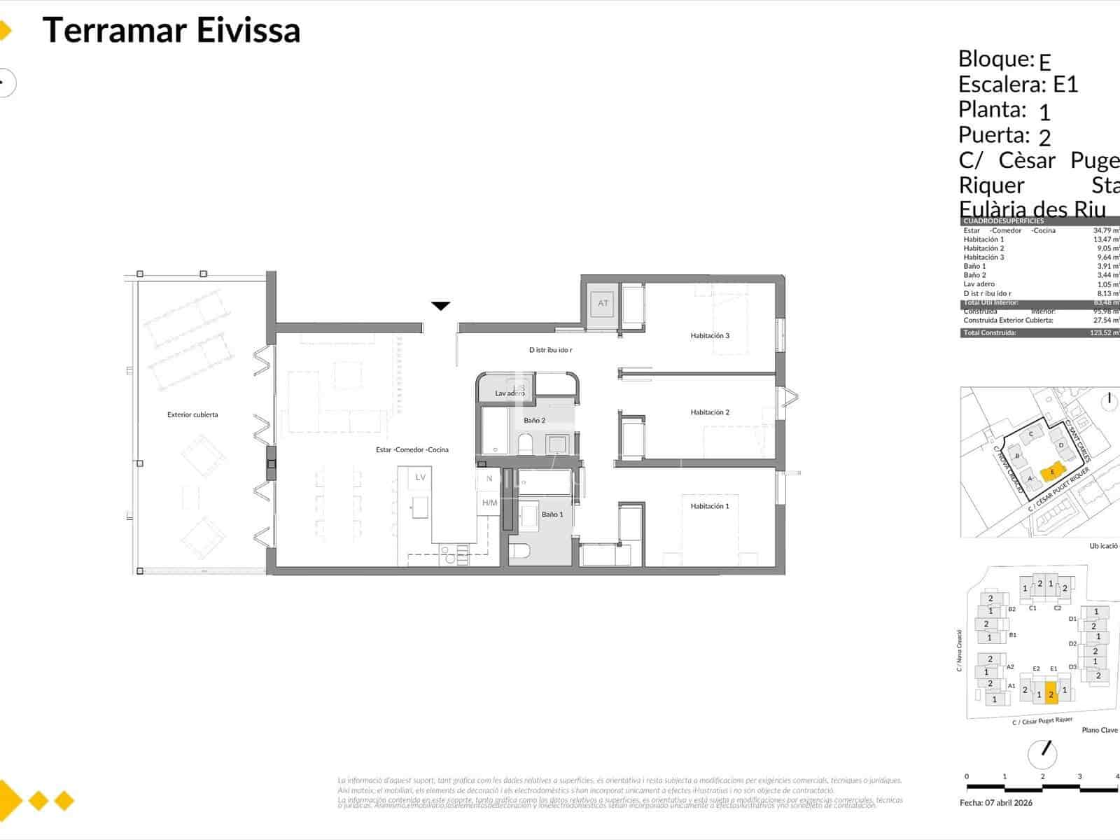 Apartamento de 3 habitaciones en Santa Eulalia / Santa Eularia en venta con piscina garaje - 701.500 € (Ref: 10158086)