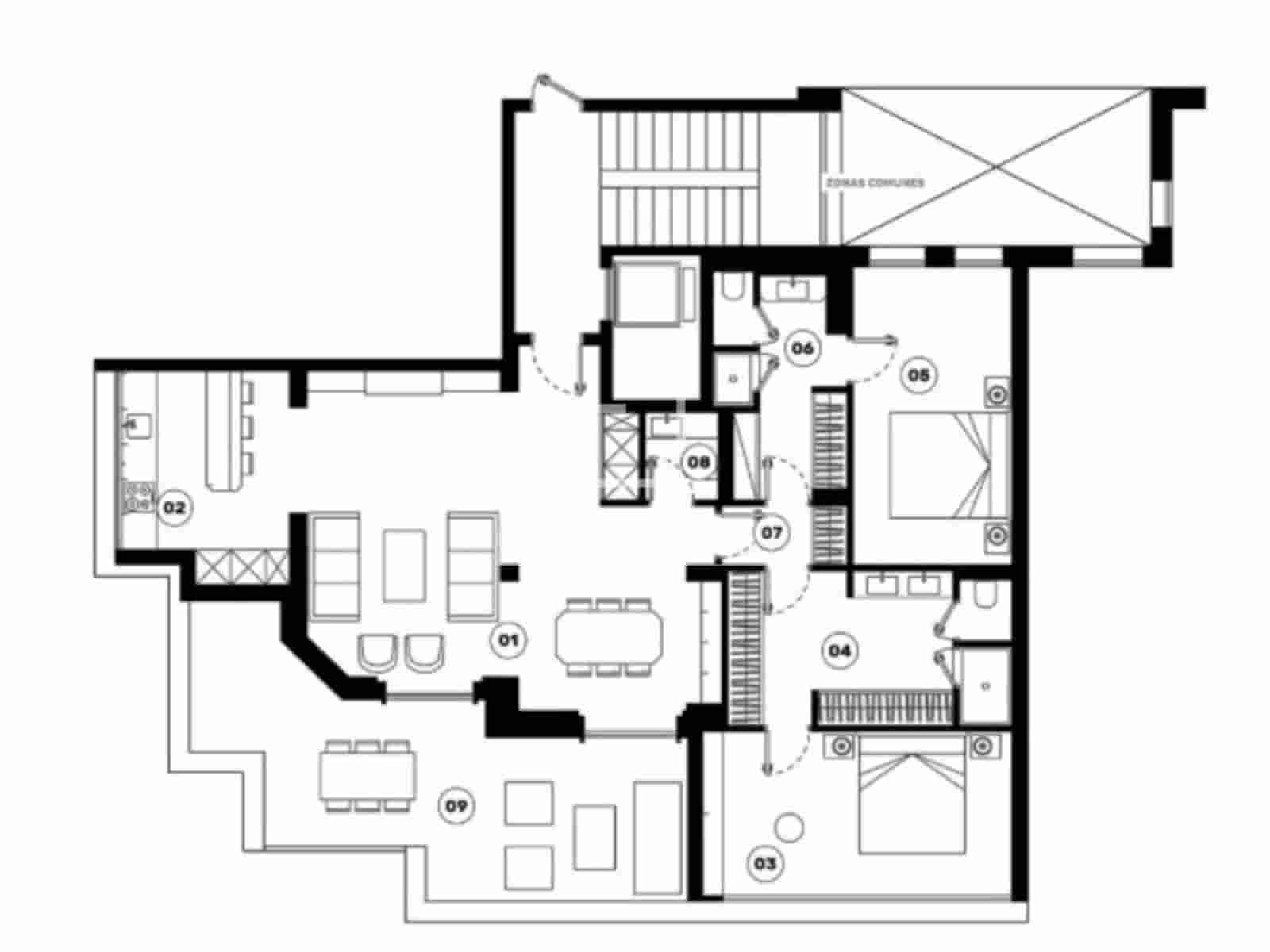 2 soveværelse Penthouse til salg i Madrid by - € 2.750.000 (Ref: 10158317)