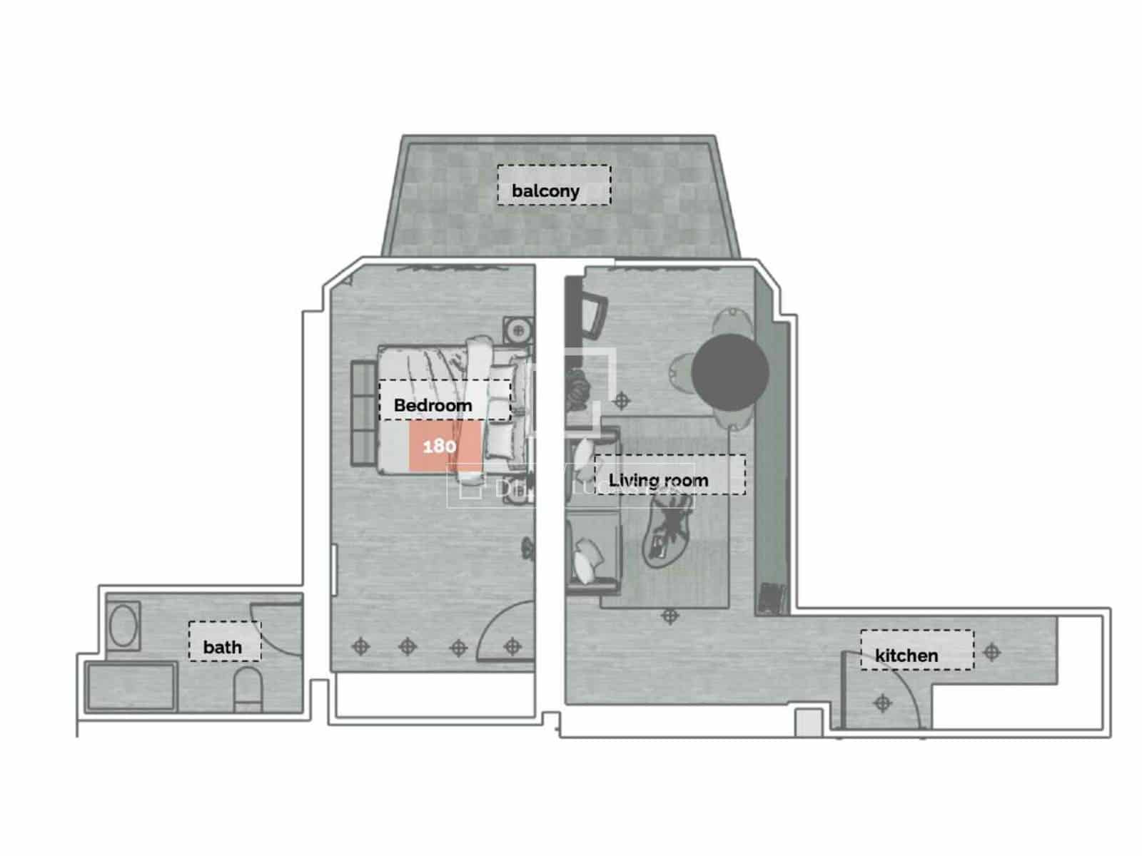 1 quarto Apartamento para venda em Madrid cidade - 624 000 € (Ref: 10158541)