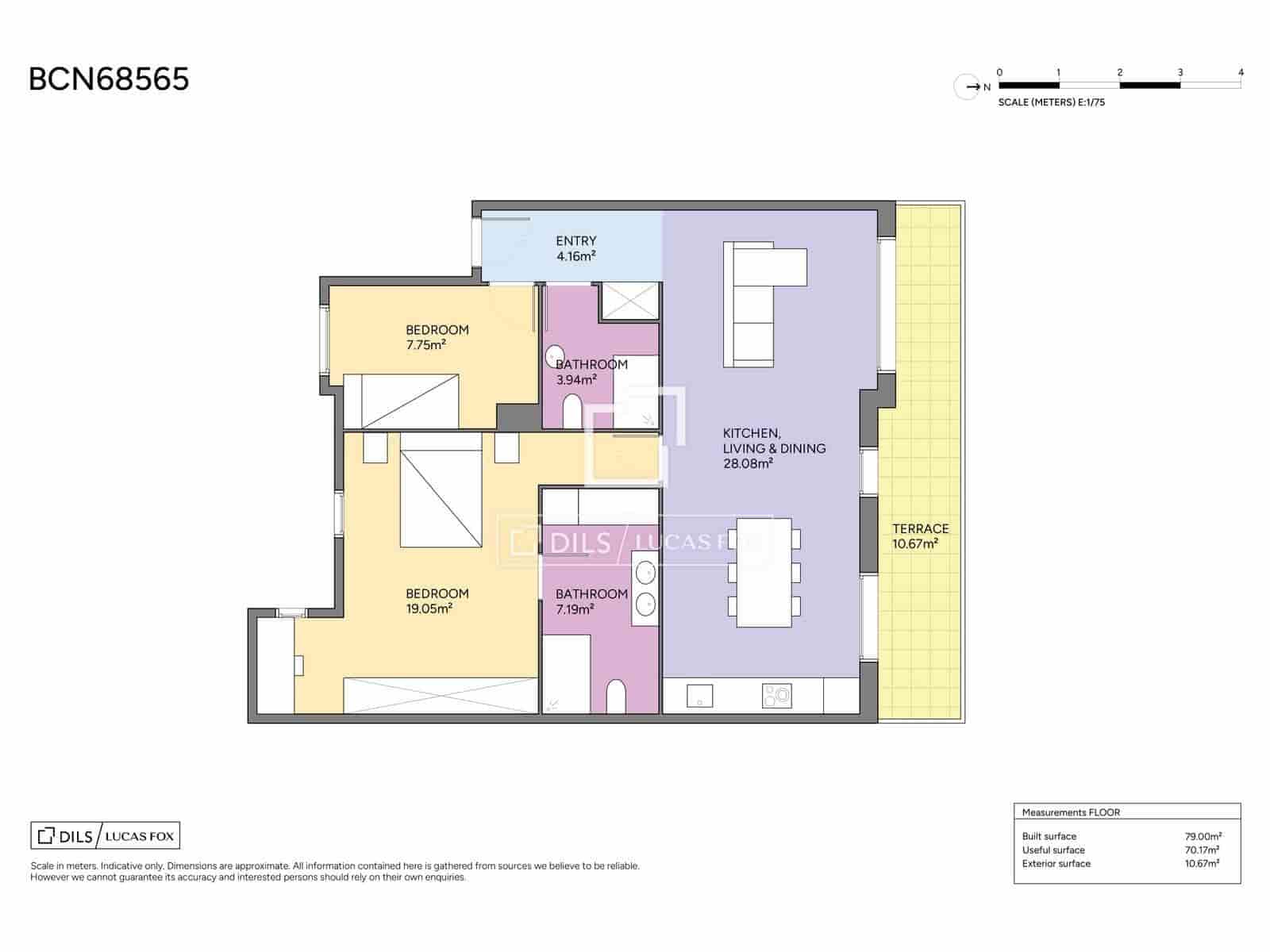 2 soverom Leilighet til salgs i Barcelona by - € 630 000 (Ref: 10158667)
