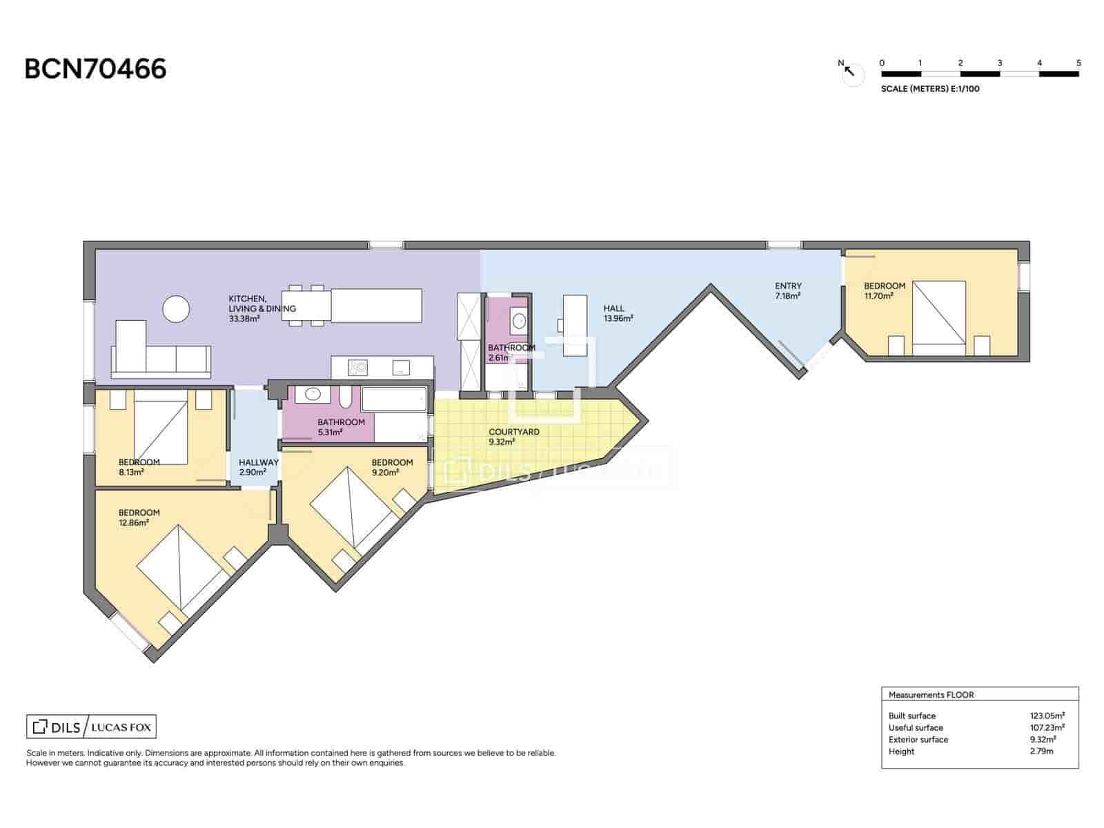 4 soverom Leilighet til salgs i Barcelona by - € 673 000 (Ref: 10158669)