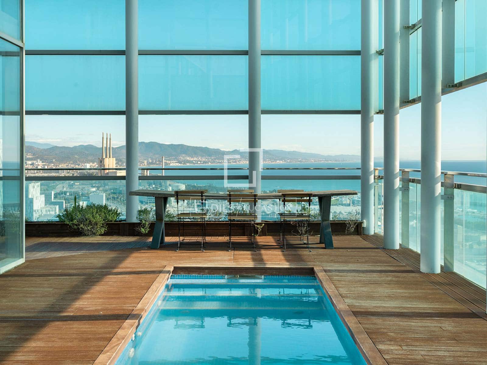 3 makuuhuone Kattohuoneisto vuokrattavana paikassa Barcelona kaupunki mukana uima-altaan - 8 500 € (Ref: 10160060)