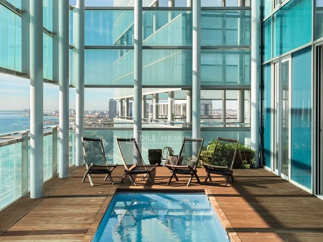 3 makuuhuone Kattohuoneisto vuokrattavana paikassa Barcelona kaupunki mukana uima-altaan - 8 500 € (Ref: 10160060)