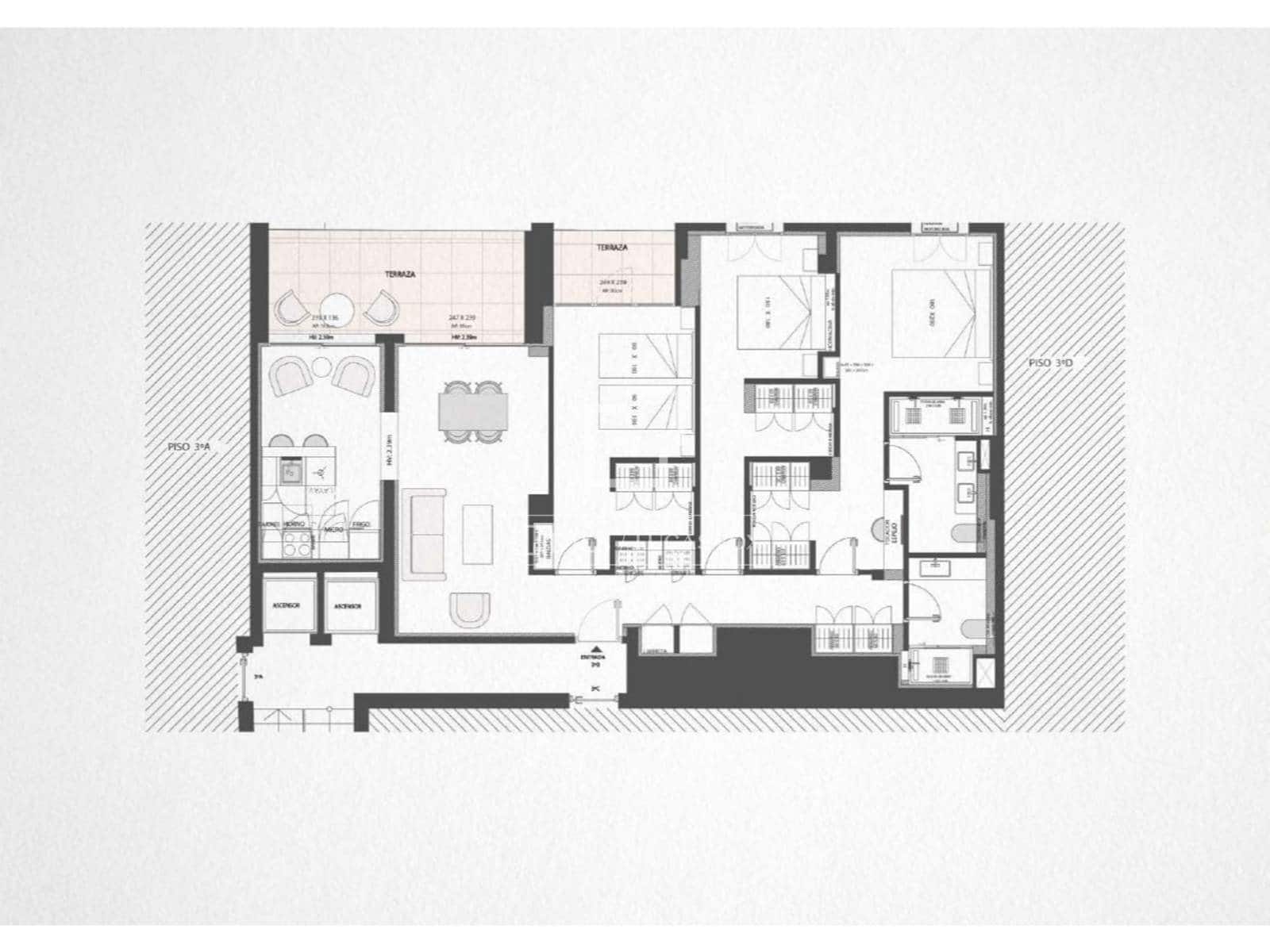 3 soveværelse Lejlighed til salg i Madrid by - € 1.989.000 (Ref: 10160240)
