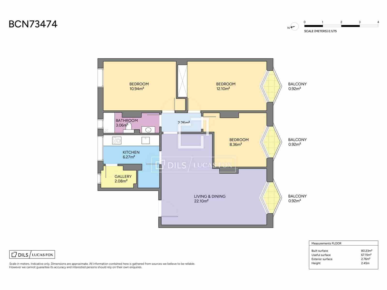 3 soverom Leilighet til salgs i Barcelona by - € 595 000 (Ref: 10160511)