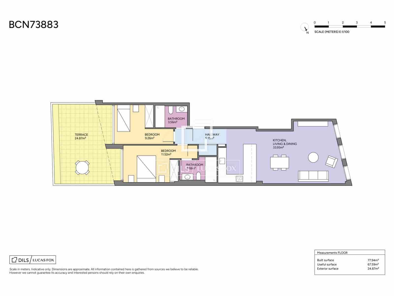 2 sovrum Lägenhet till salu i Barcelona stad med pool - 700 000 € (Ref: 10160612)