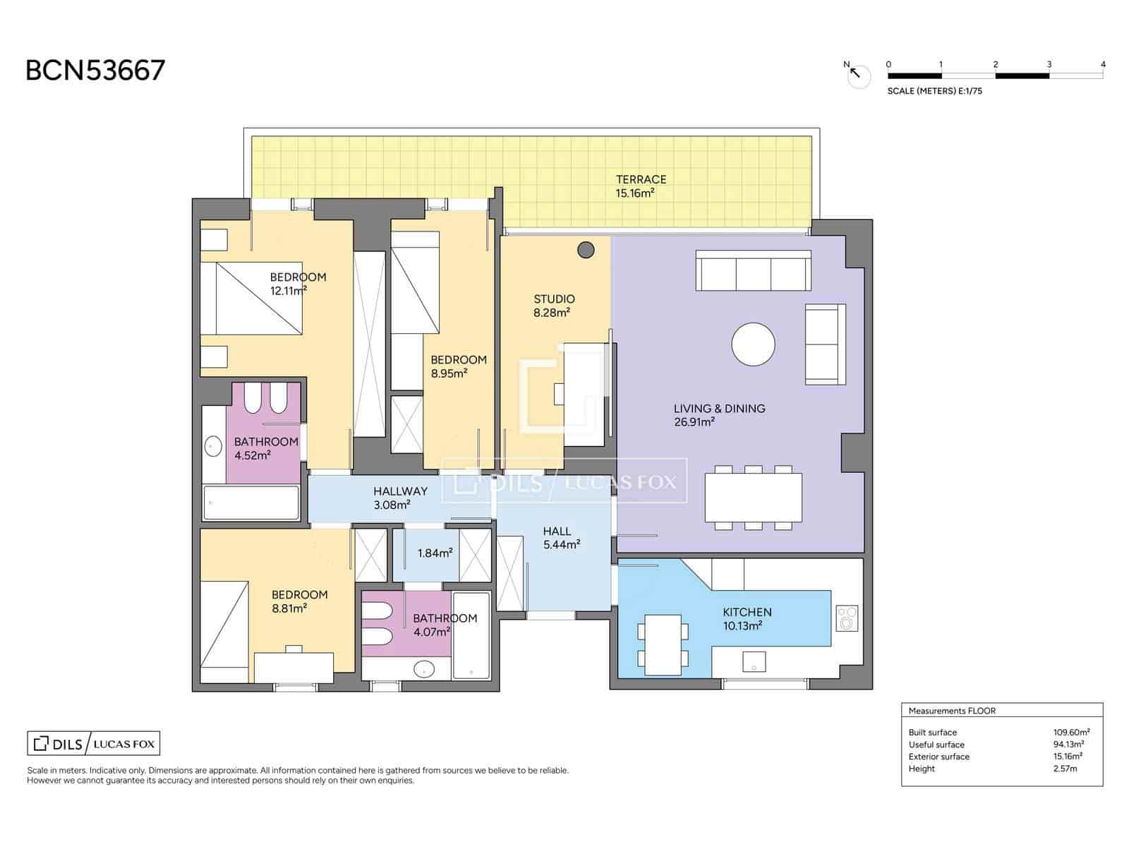 4 soverom Leilighet til salgs i Barcelona by med garasje - € 800 000 (Ref: 10163323)