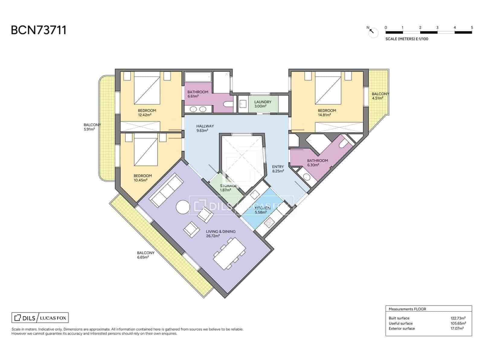 3 soverom Leilighet til salgs i Barcelona by - € 1 295 000 (Ref: 10163607)