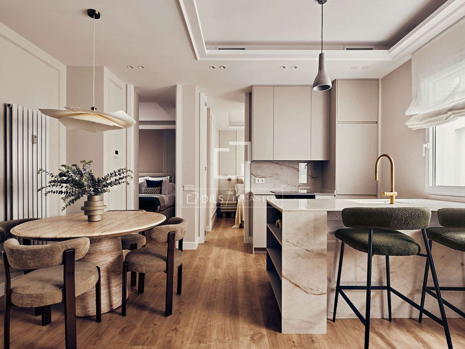 2 soveværelse Lejlighed til salg i Madrid by - € 959.000 (Ref: 10163608)