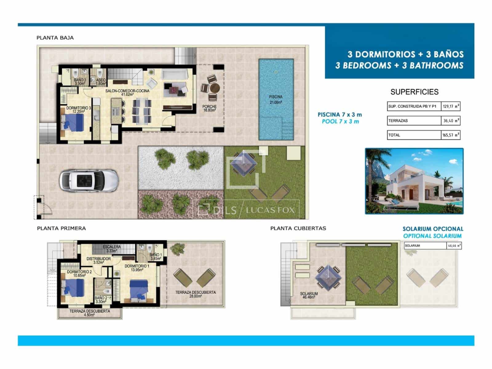 3 sypialnia Willa na sprzedaż w Polop z basenem garażem - 598 000 € (Ref: 10165809)