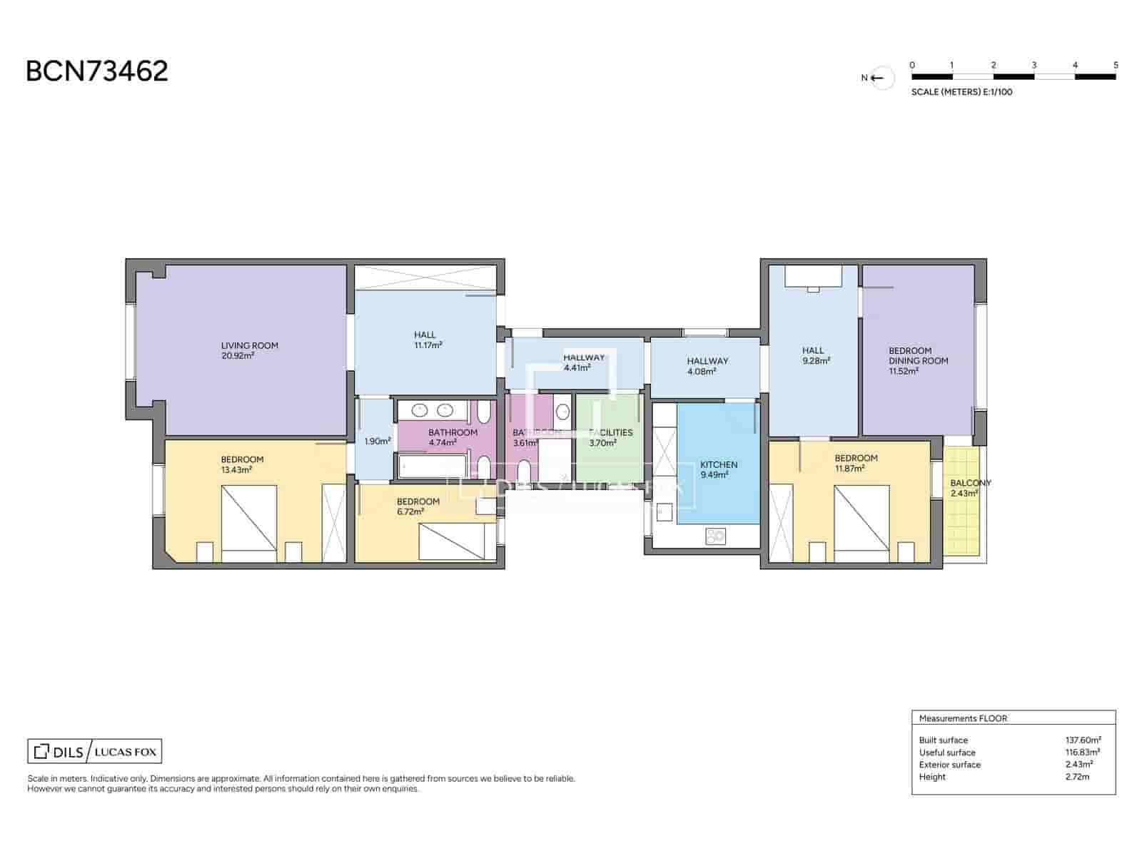 4 bedroom Apartment for sale in Barcelona city - € 850,000 (Ref: 10166922)