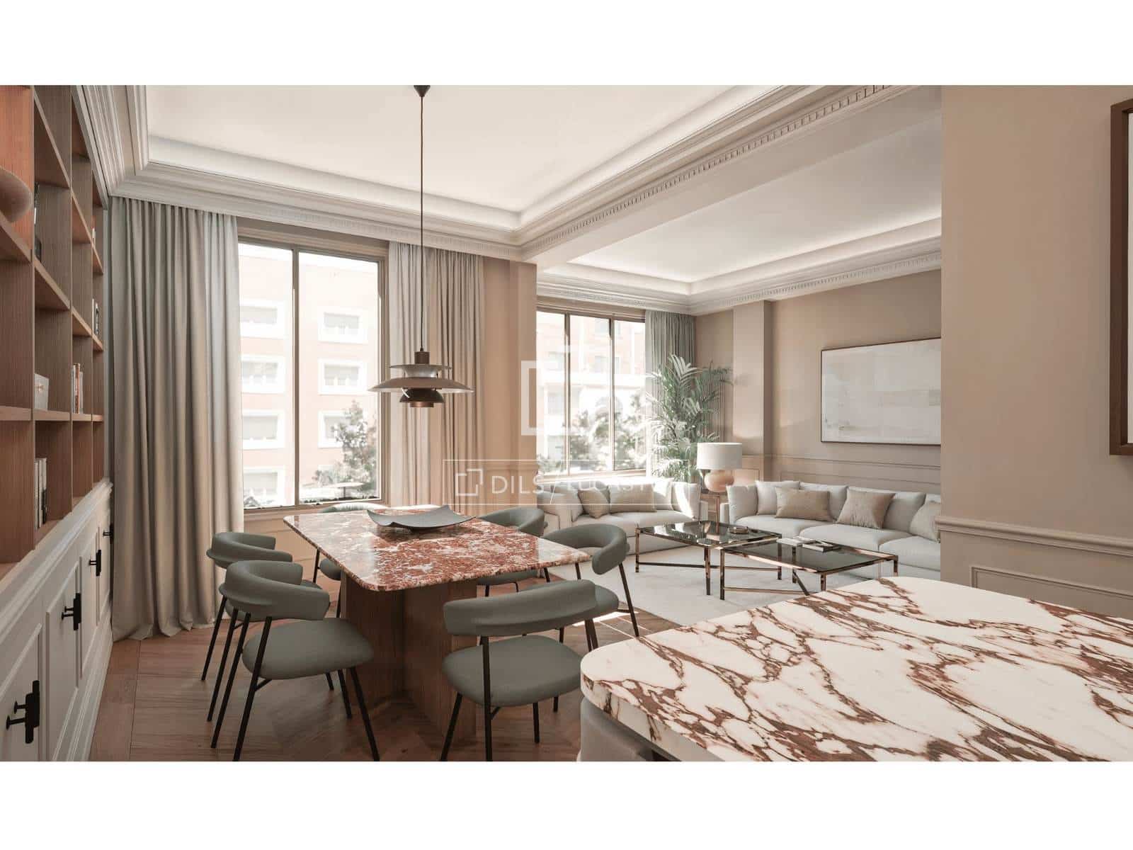 3 soveværelse Lejlighed til salg i Madrid by - € 2.100.000 (Ref: 10167907)