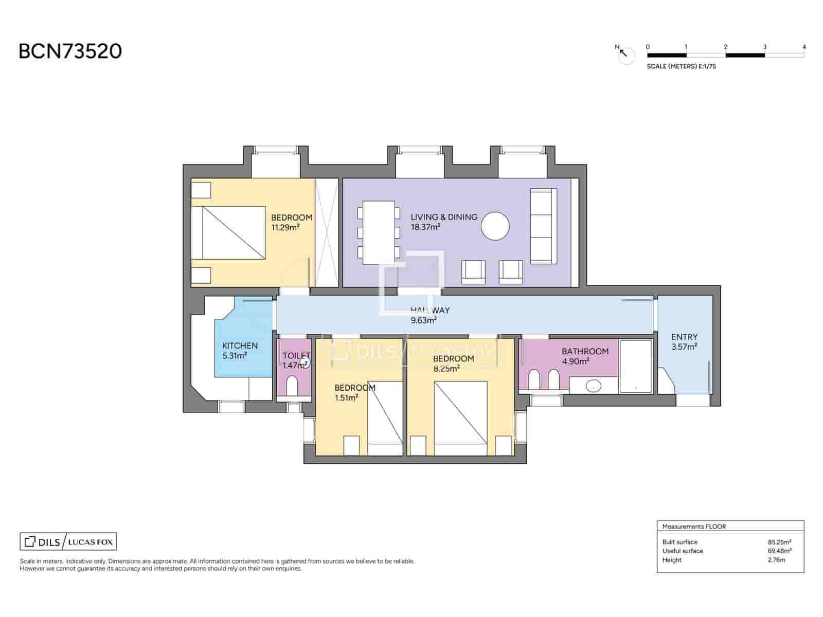 3 bedroom Penthouse for sale in Barcelona city - € 850,000 (Ref: 10170182)