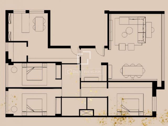 Apartamento de 3 habitaciones en Recoletos, Madrid ciudad en venta con garaje - 3.400.000 € (Ref: 10175600)
