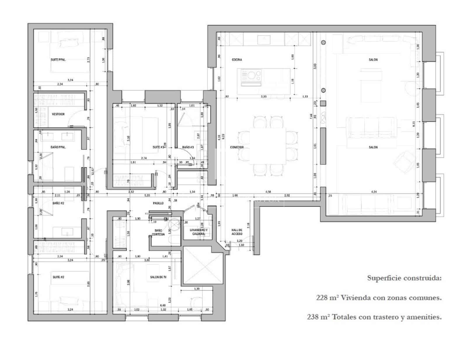 4 sovrum Lägenhet till salu i Madrid stad med pool - 3 750 000 € (Ref: 10183449)