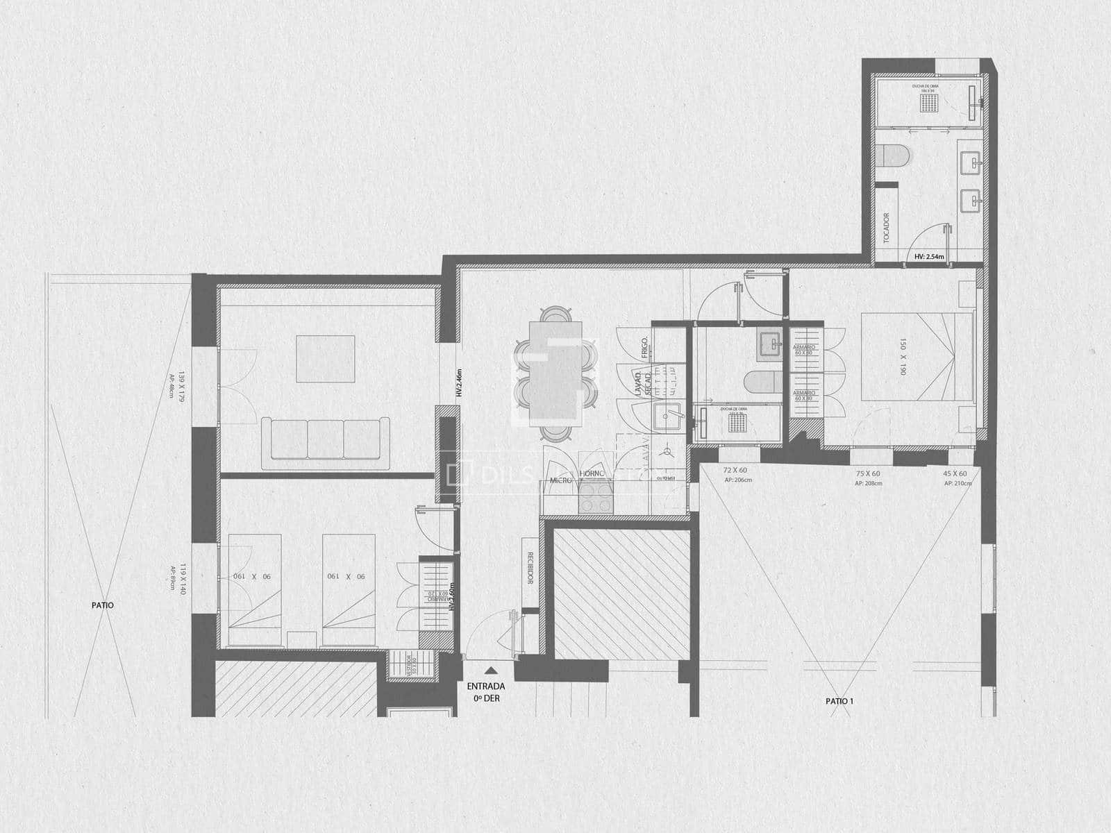2 quarto Apartamento para venda em Madrid cidade - 1 029 000 € (Ref: 10185430)