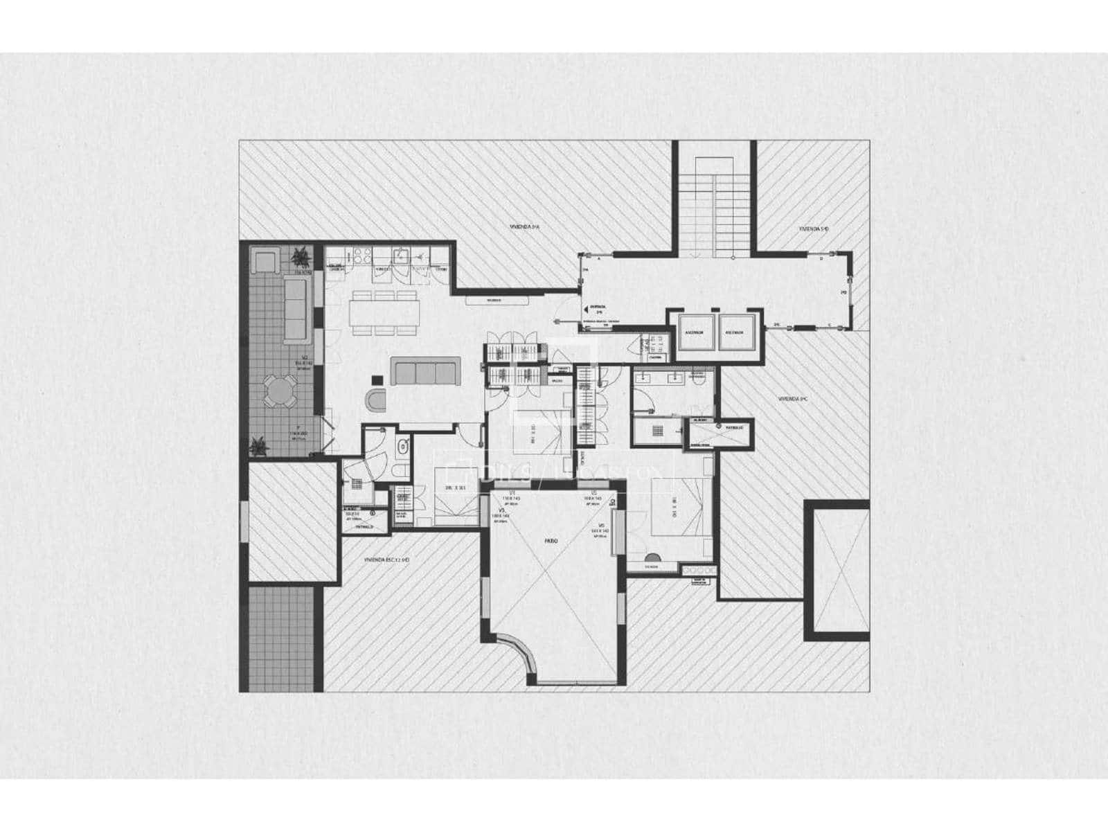 3 makuuhuone Huoneisto myytävänä paikassa Madrid kaupunki - 1 389 000 € (Ref: 10185431)