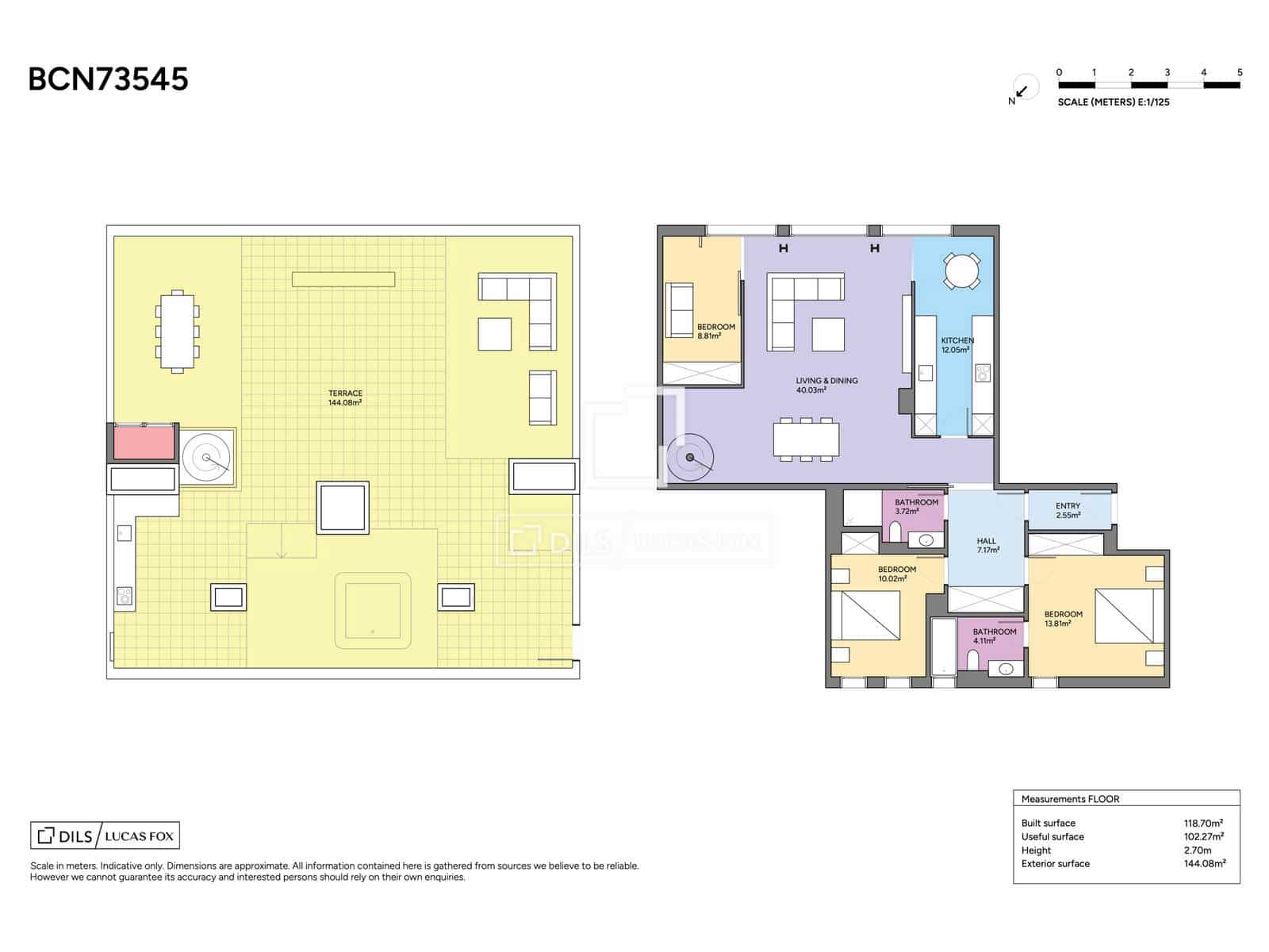 3 soveværelse Penthouse til salg i Barcelona by - € 1.550.000 (Ref: 10185909)