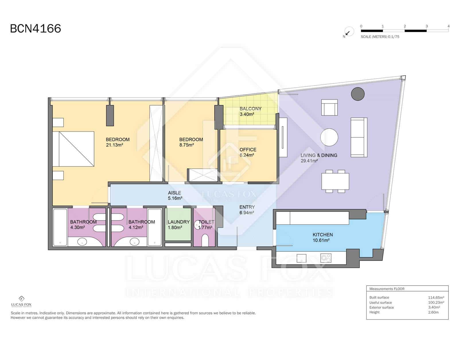 3 soveværelse Lejlighed til salg i Barcelona by med garage - € 1.120.000 (Ref: 3237759)