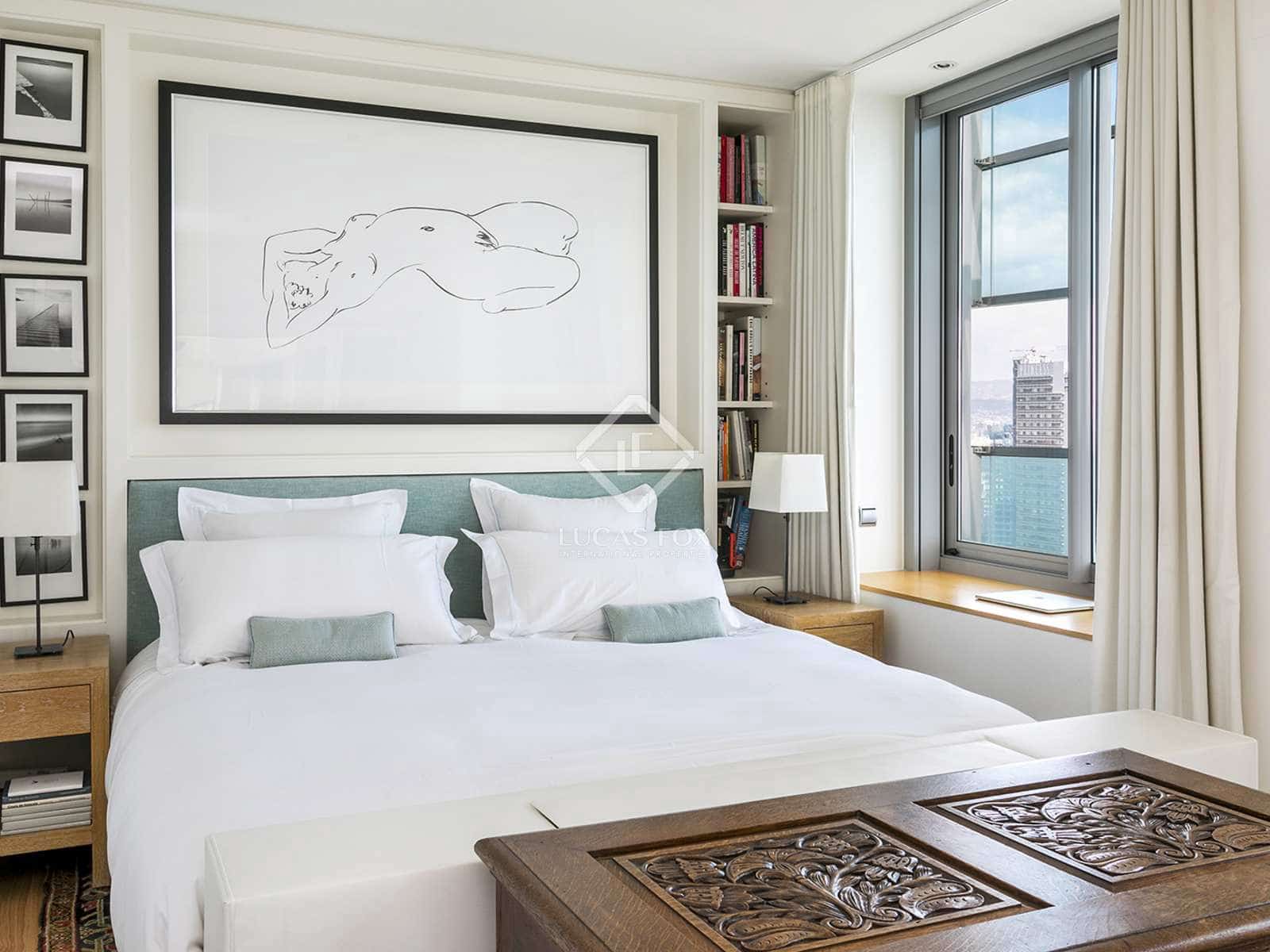 2 soverom Penthouse til salgs i Barcelona by med svømmebasseng garasje - € 2 195 000 (Ref: 4549610)