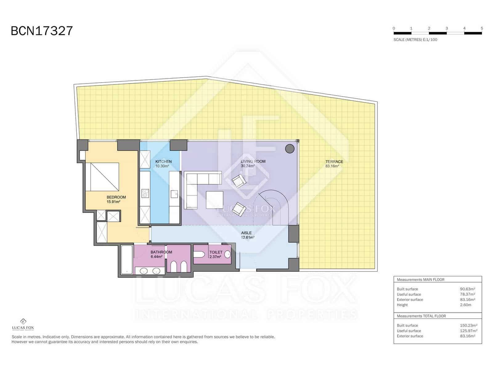 2 soverom Penthouse til salgs i Barcelona by med svømmebasseng garasje - € 2 195 000 (Ref: 4549610)