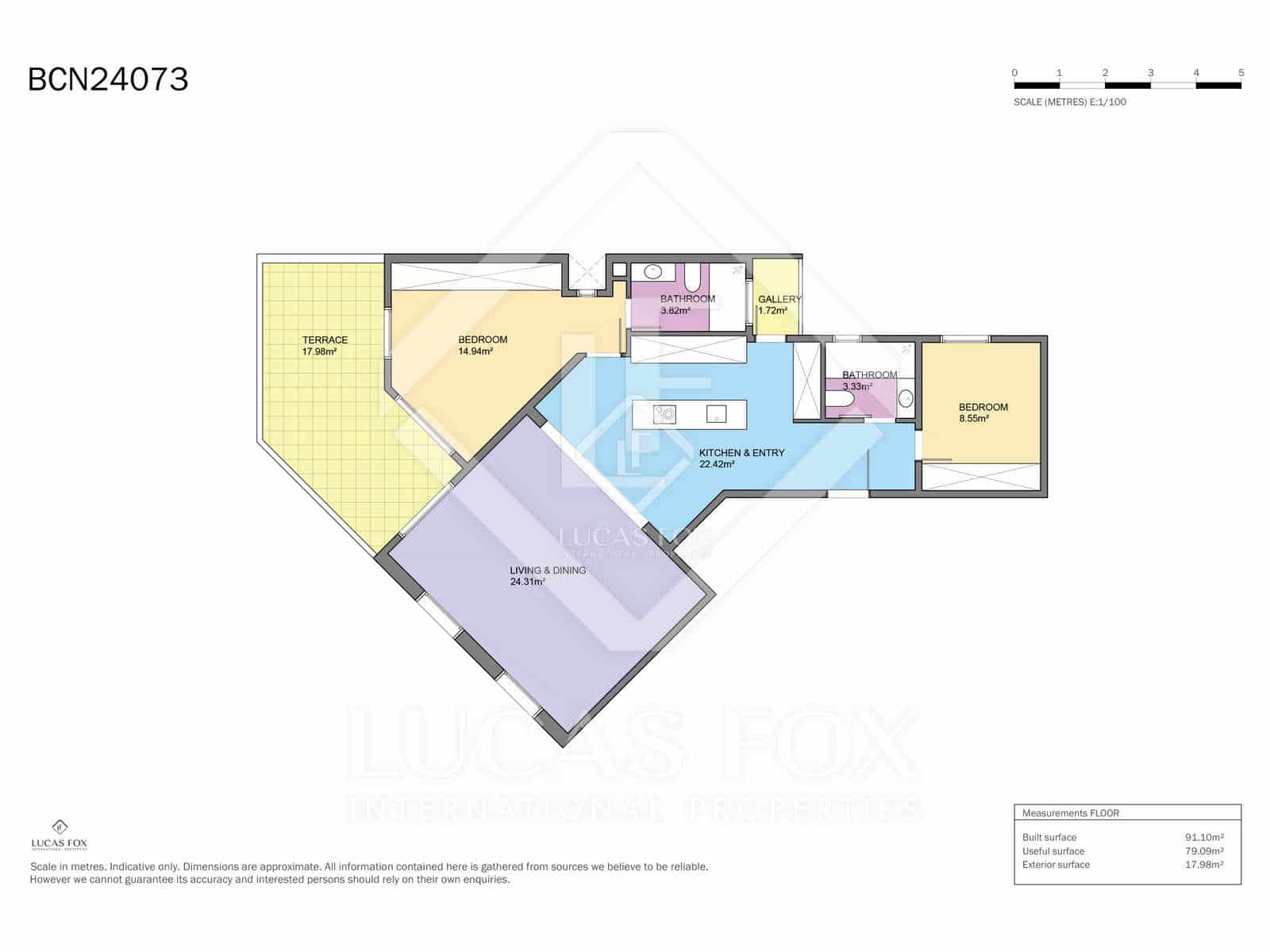 2 chambre Penthouse à vendre à Barcelone ville - 949 000 € (Ref: 5375547)