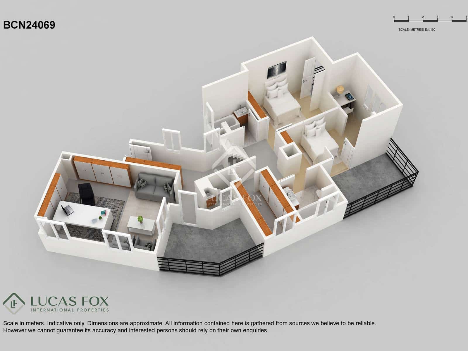 2 chambre Penthouse à vendre à Barcelone ville - 949 000 € (Ref: 5375547)