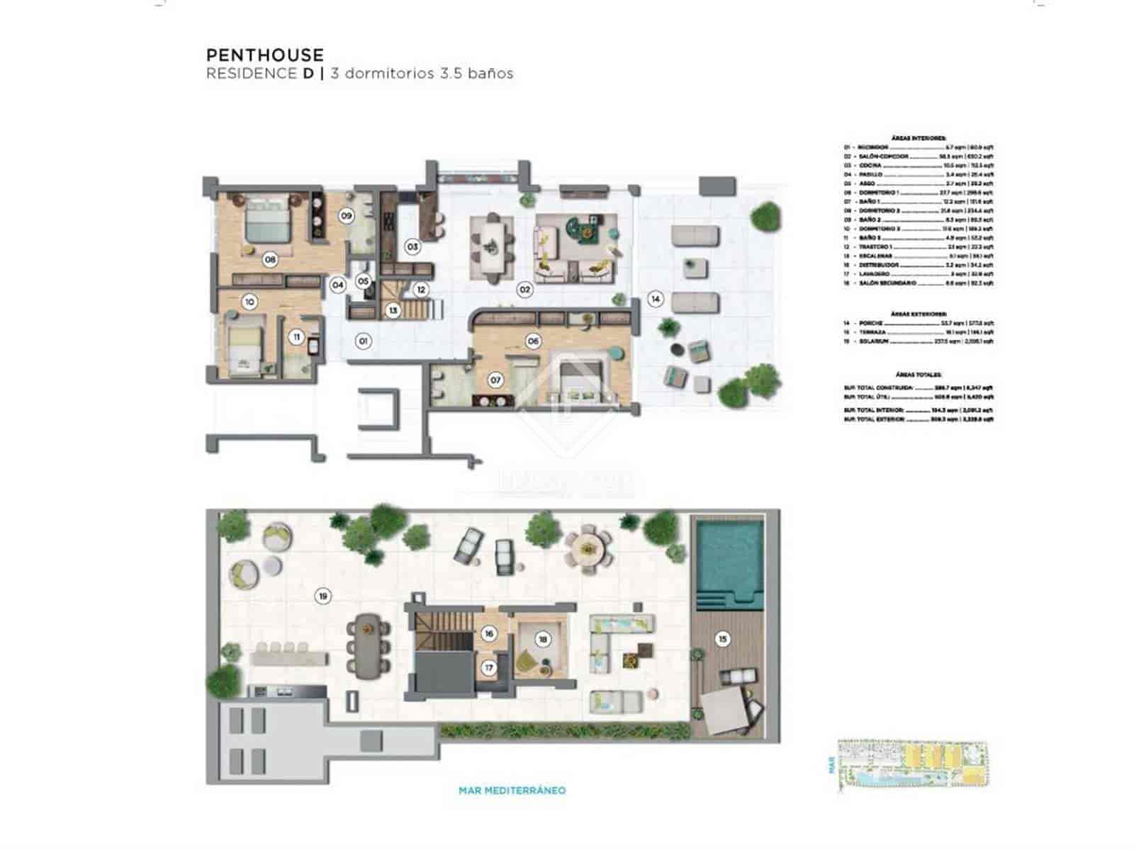 3 makuuhuone Huoneisto myytävänä paikassa Marbella mukana uima-altaan 
autotalli - 4 250 000 € (Ref: 7011837)