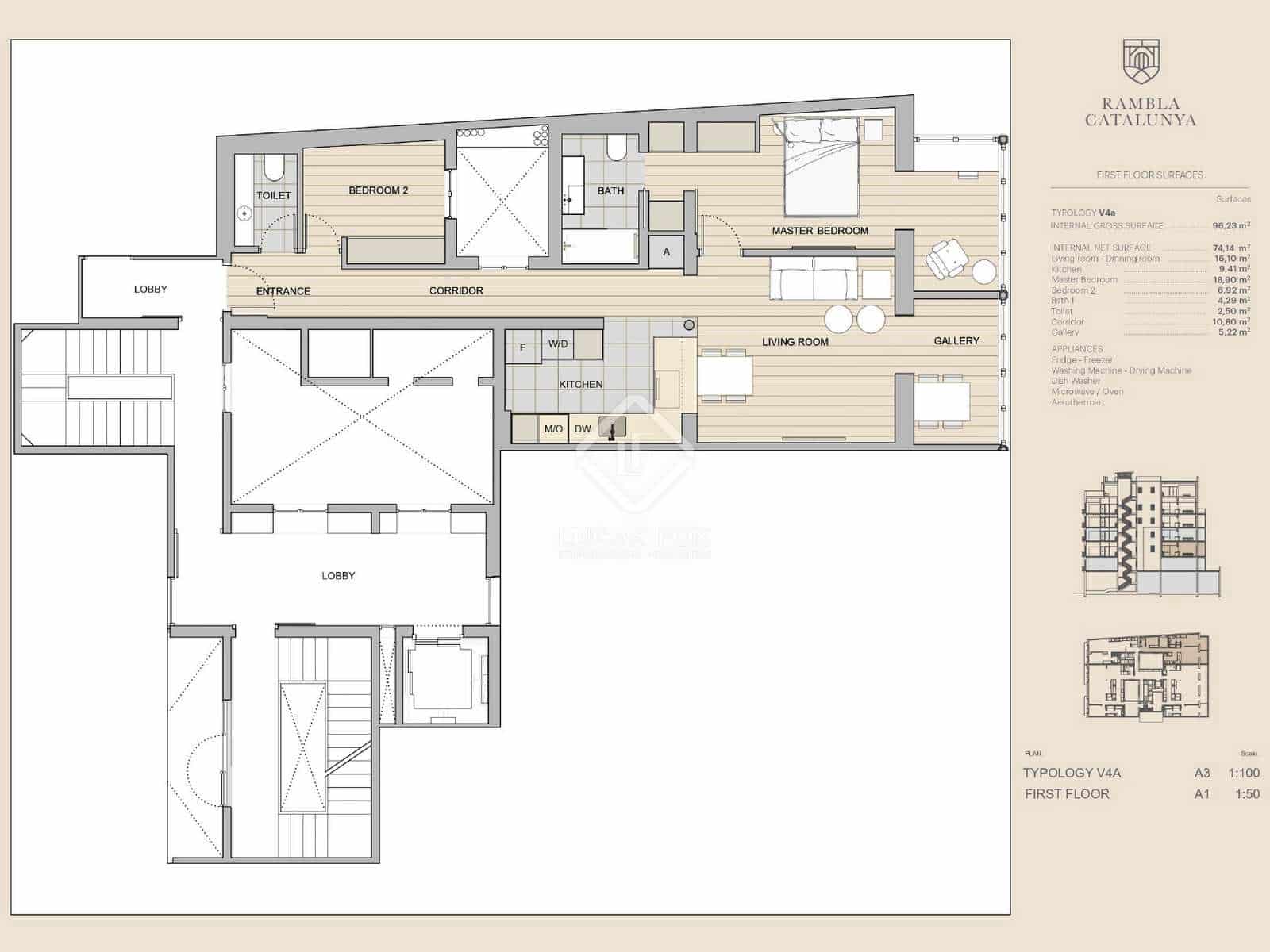 2 slaapkamer Appartement te koop in Barcelona stad - € 1.050.000 (Ref: 7153550)