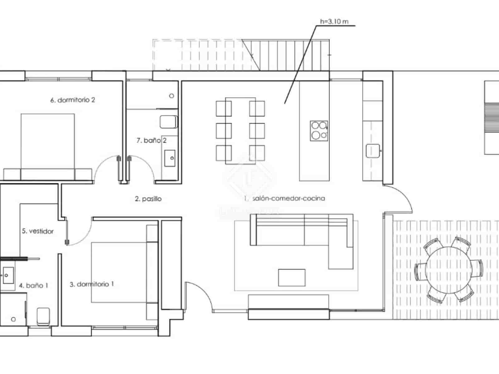 2 chambre Villa/Maison à vendre à Finestrat avec piscine garage - 540 000 € (Ref: 7335749)
