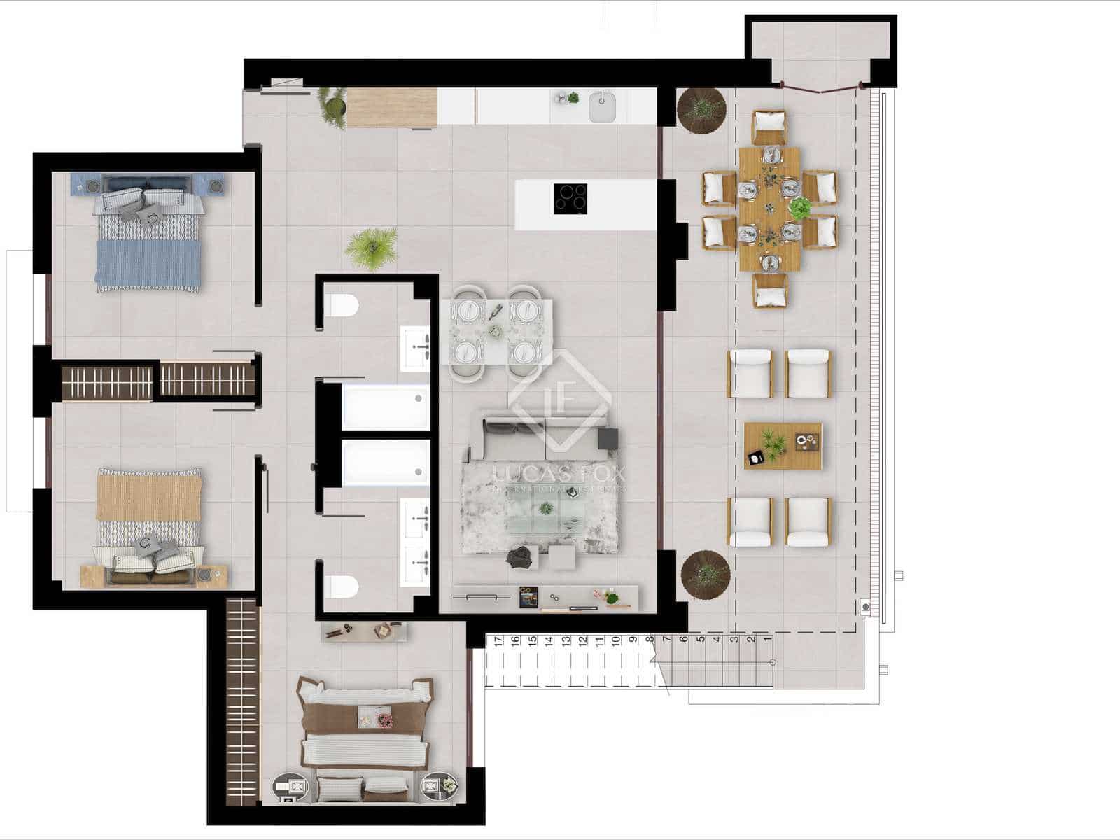 3 soveværelse Penthouse til salg i Istan med swimmingpool garage - € 575.000 (Ref: 7341998)